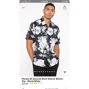Fashion Nova Men’s Button Up